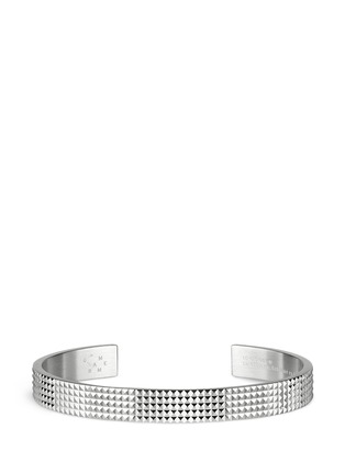 Main View - Click To Enlarge - LE GRAMME - Guilloché Le 23 Grammes' stud sterling silver cuff
