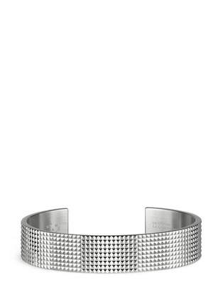 Main View - Click To Enlarge - LE GRAMME - 'Guilloché Le 41 Grammes' stud sterling silver cuff