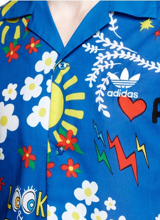 Detail View - Click To Enlarge - ADIDAS BY PHARRELL WILLIAMS - 'Doodle' print shirt