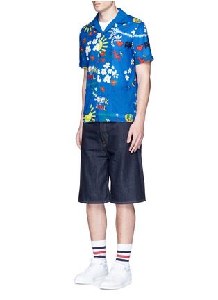Figure View - Click To Enlarge - ADIDAS BY PHARRELL WILLIAMS - 'Doodle' print shirt