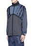 Front View - Click To Enlarge - ADIDAS BY WHITE MOUNTAINEERING - Patchwork windbreaker jacket