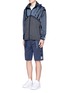 Figure View - Click To Enlarge - ADIDAS BY WHITE MOUNTAINEERING - Patchwork sweat shorts