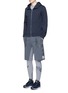 Figure View - Click To Enlarge - ADIDAS BY WHITE MOUNTAINEERING - Patchwork sweat shorts