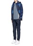 Figure View - Click To Enlarge - ADIDAS BY WHITE MOUNTAINEERING - Patchwork shell jacket
