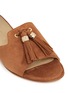 Detail View - Click To Enlarge - STUART WEITZMAN - 'Two Tassels' suede slide sandals