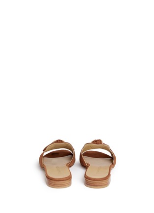 Back View - Click To Enlarge - STUART WEITZMAN - 'Two Tassels' suede slide sandals