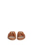 Front View - Click To Enlarge - STUART WEITZMAN - 'Two Tassels' suede slide sandals