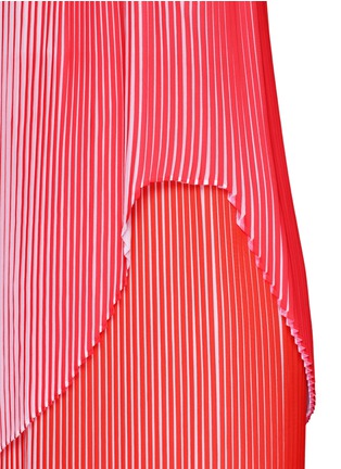 Detail View - Click To Enlarge - STELLA MCCARTNEY - 'Primrose' colourblock plissé pleat layer dress