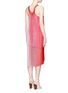 Back View - Click To Enlarge - STELLA MCCARTNEY - 'Primrose' colourblock plissé pleat layer dress