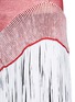 Detail View - Click To Enlarge - STELLA MCCARTNEY - Asymmetric distressed mesh knit fringe top