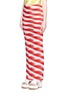 Front View - Click To Enlarge - STELLA MCCARTNEY - 'Transparent Checks' crisscross stripe cotton maxi skirt