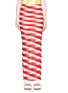 Main View - Click To Enlarge - STELLA MCCARTNEY - 'Transparent Checks' crisscross stripe cotton maxi skirt