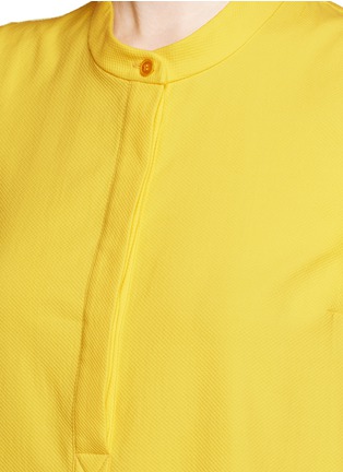 Detail View - Click To Enlarge - STELLA MCCARTNEY - Ruffle trim piqué polo shirt dress