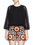 Main View - Click To Enlarge - ALICE & OLIVIA - 'Haylee' ruched dolman sleeve blouse