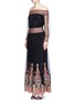 Figure View - Click To Enlarge - ALICE & OLIVIA - 'Sidney' embroidery off-shoulder peasant top