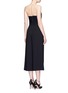 Back View - Click To Enlarge - ALICE & OLIVIA - 'Emberly' beaded bodice strapless gaucho jumpsuit