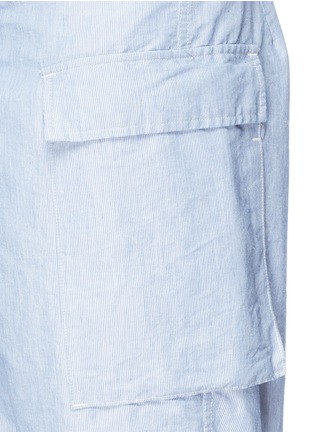 Detail View - Click To Enlarge - NANAMICA - Stripe dobby cargo shorts