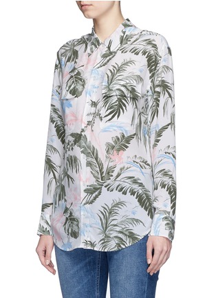 Front View - Click To Enlarge - EQUIPMENT - 'Signature' tropical print silk shirt