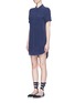 Front View - Click To Enlarge - EQUIPMENT - 'Slim Signature' short sleeve shirt dress
