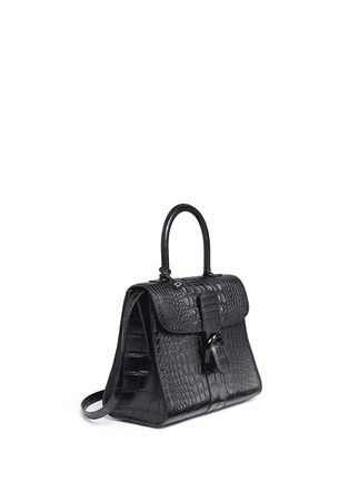 Figure View - Click To Enlarge - DELVAUX - 'Brilliant MM' alligator leather bag