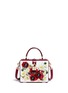 Main View - Click To Enlarge - - - 'Daisy' crystal floral appliqué Dauphine leather box bag