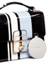 Detail View - Click To Enlarge - - - 'Rosalia' variegated stripe patent leather bag