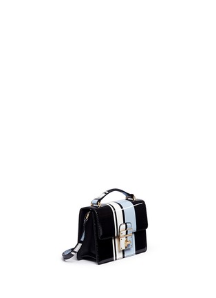 Figure View - Click To Enlarge - - - 'Rosalia' variegated stripe patent leather bag