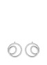Main View - Click To Enlarge - MAISON MARGIELA FINE JEWELLERY - 'Anamorphose' diamond 18k white gold small twisted earrings