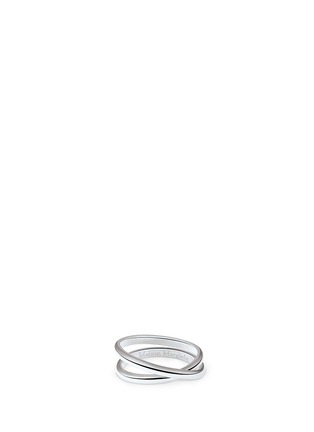 Main View - Click To Enlarge - MAISON MARGIELA FINE JEWELLERY - 'Anamorphose' 18k white gold twisted ring