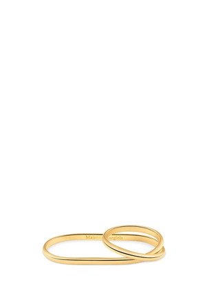 Main View - Click To Enlarge - MAISON MARGIELA FINE JEWELLERY - 'Anamorphose' 18k yellow gold twisted two finger ring