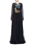 Main View - Click To Enlarge - - - 'Italia is Love' Colosseum embellished chiffon gown
