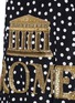 Detail View - Click To Enlarge - - - 'Rome' sequin embellished polka dot silk dress