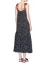 Back View - Click To Enlarge - - - 'Rome' sequin embellished polka dot silk dress