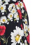 Detail View - Click To Enlarge - - - Mix daisy poppy print silk pyjama pants