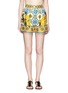 Main View - Click To Enlarge - - - Maiolica flower print silk twill shorts