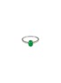 Main View - Click To Enlarge - SAMUEL KUNG - Jade diamond 18k white gold ring