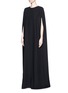 Front View - Click To Enlarge - VALENTINO GARAVANI - Open back silk cady crepe gown