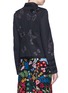Back View - Click To Enlarge - VALENTINO GARAVANI - 'Camubutterfly Noir' embroidery cotton twill band jacket