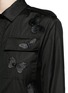 Detail View - Click To Enlarge - VALENTINO GARAVANI - 'Camubutterfly Noir' embroidery cotton romper