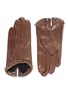 Main View - Click To Enlarge - MAISON FABRE - 'Sasha' chain lamb leather gloves