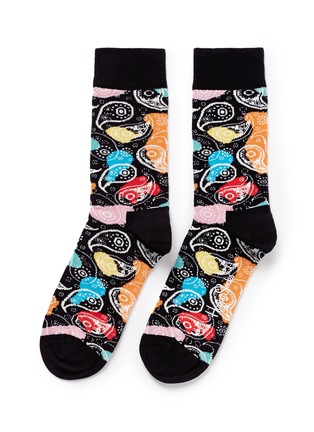 Main View - Click To Enlarge - HAPPY SOCKS - Abstract Paisley socks