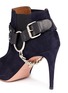 Detail View - Click To Enlarge - AQUAZZURA - 'Rebel' stud harness ankle boots