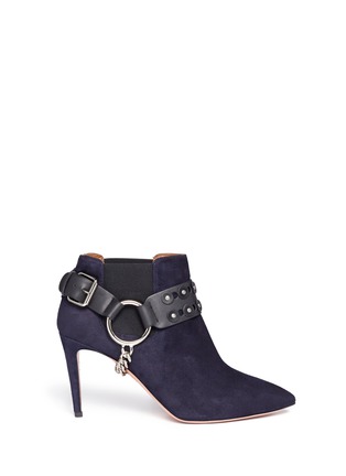 Main View - Click To Enlarge - AQUAZZURA - 'Rebel' stud harness ankle boots