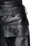 Detail View - Click To Enlarge - JINNNN - Leather cargo skirt