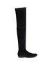 Main View - Click To Enlarge - CLERGERIE - 'Fetej' stretch suede thigh high boots