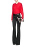 Figure View - Click To Enlarge - ALEXANDER MCQUEEN - Cut-out sleeve wool sweater
