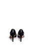 Back View - Click To Enlarge - CHLOÉ - Metal heel plate leather d'Orsay pumps