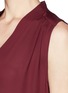 Detail View - Click To Enlarge - VINCE - Shirred shoulder silk maxi dress