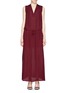 Main View - Click To Enlarge - VINCE - Shirred shoulder silk maxi dress