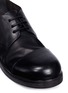 Detail View - Click To Enlarge - MARSÈLL - 'Zucca Zeppa' cap toe leather Derbies